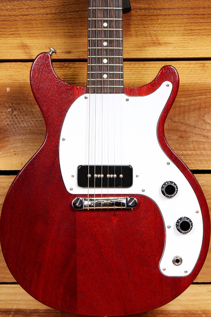GIBSON 2019 LES PAUL JUNIOR TRIBUTE DC Worn Cherry Red USA + Bag