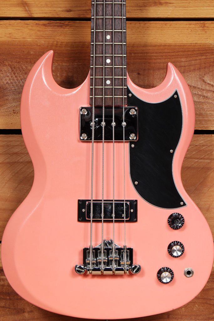 GIBSON SG BASS 2006 CORAL PINK! Short Scale 4-STRING sub-8-Pound Axe 60315