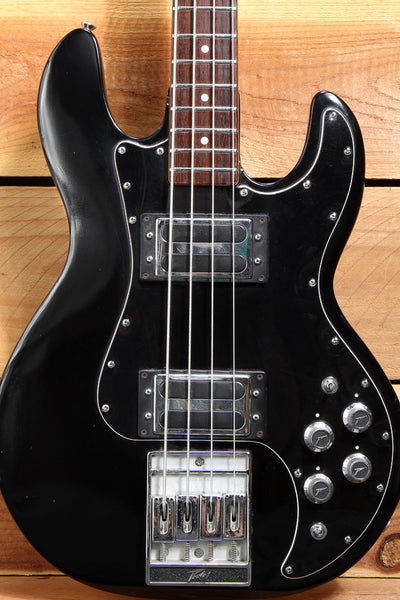 PEAVEY T-40 VINTAGE 1979 4-String USA Bass in Black Ebony Toaster