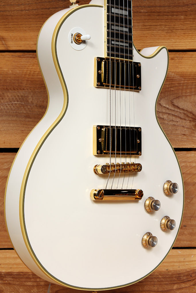 Epiphone 2017 Bjorn Gelotte Les Paul Jotun Custom Bone White + Case & COA 10858