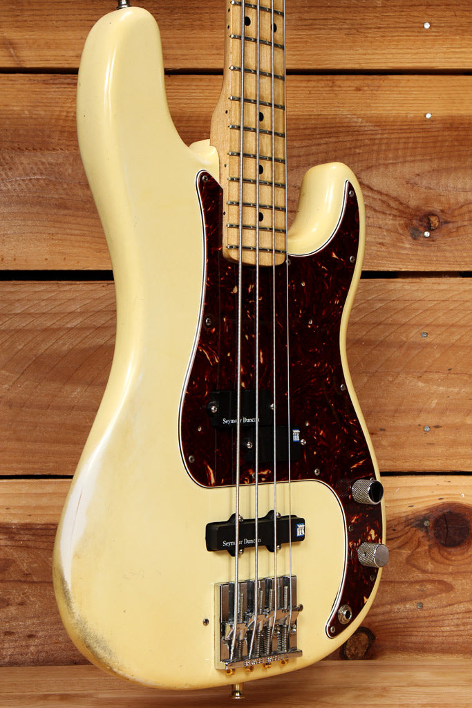 Fender 1977-78 American Precision P-Bass Olympic White Vintage USA Relic 72182