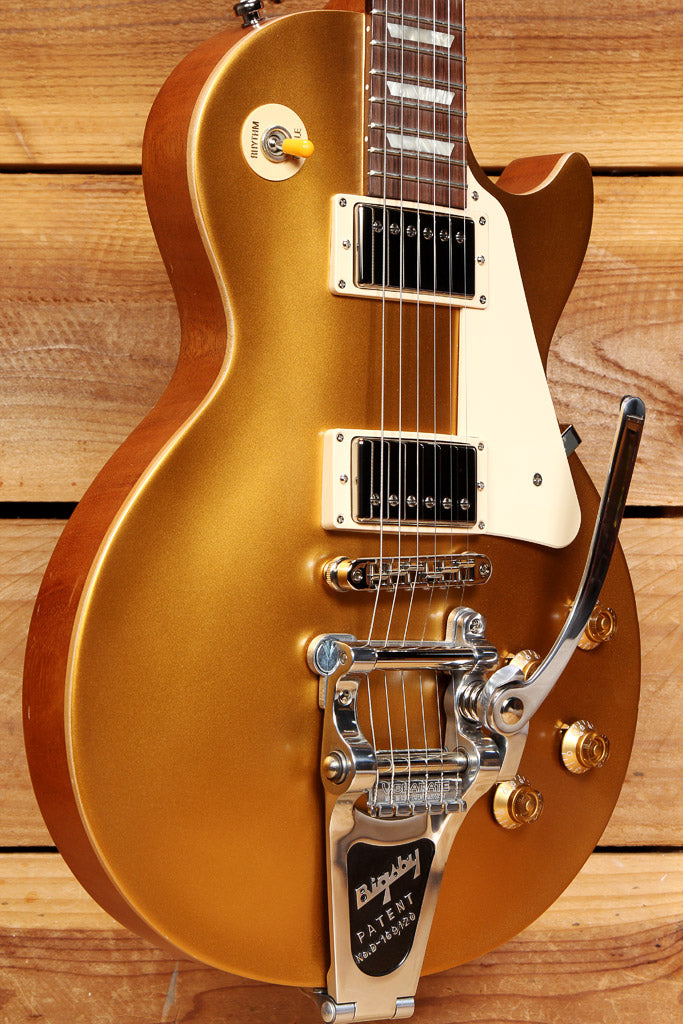 Gibson 2017 Les Paul 60s Tribute Goldtop w/ Vibramate V7 & Bigsby