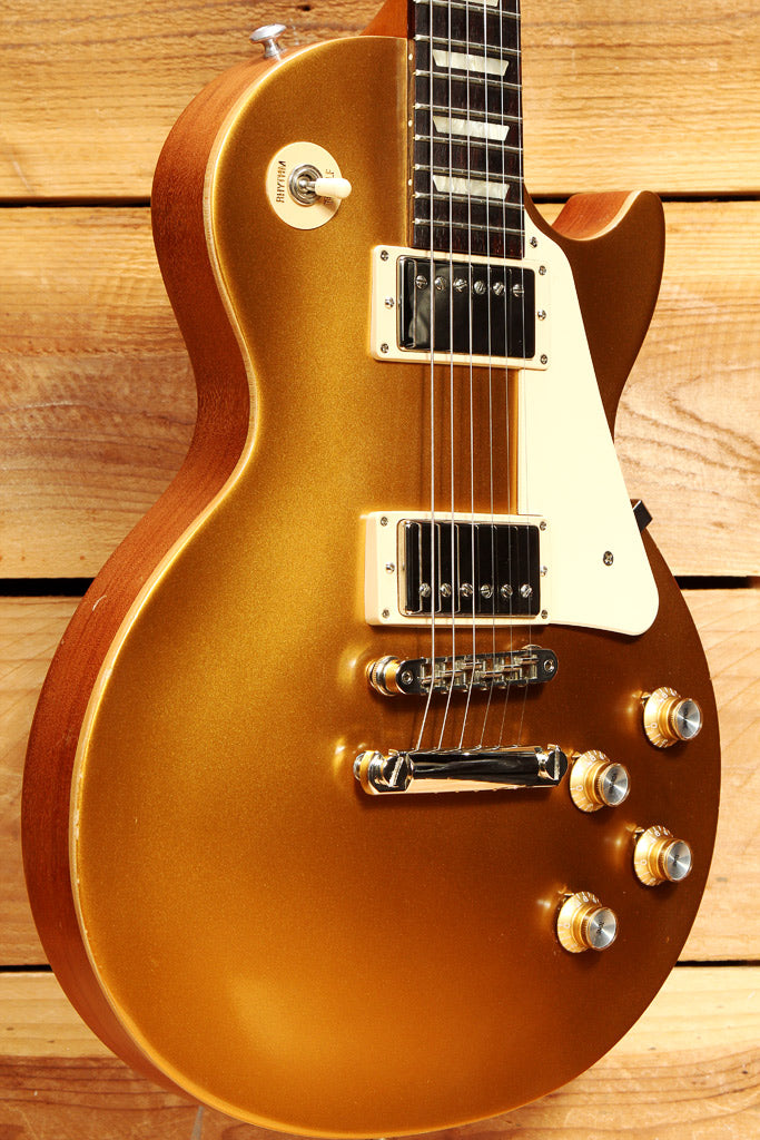 GIBSON 2017 LES PAUL 60s TRIBUTE T Goldtop Satin USA +Bag! Free Ship 77166