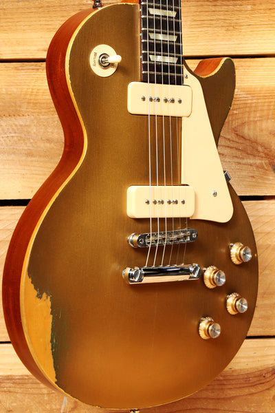 ギター Gibson lespaul tribute 60s p90 Gold Top 5-bodyvert-gibson-lp-tribute-