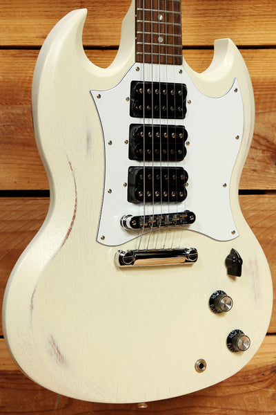 Gibson SG3 Special FADED White 3 PICKUP 490 PU Tone Selector Rare