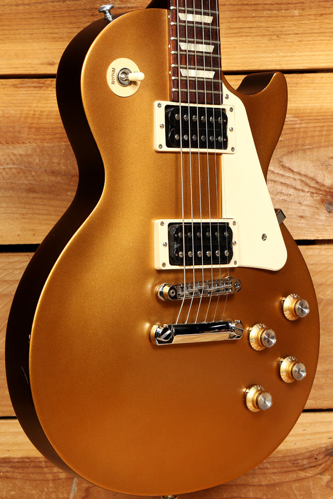 GIBSON 2016 LES PAUL 50s TRIBUTE T Goldtop Satin Gold Top 490/498 PU +Bag 04722