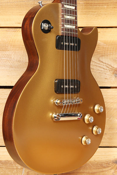 GIBSON 2013 LES PAUL 50s TRIBUTE T P90 Goldtop Worn Satin