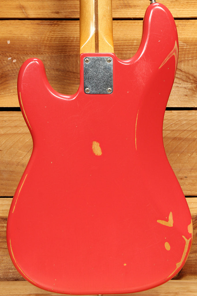 FENDER ROAD WORN 50s PRECISION BASS Fiesta Red 2015 + Ashtray Cover & Case 03884