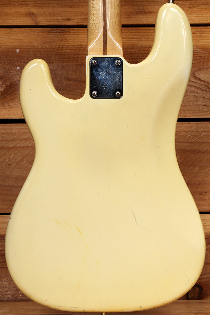 Fender 1977-78 American Precision P-Bass Olympic White Vintage USA Relic 72182