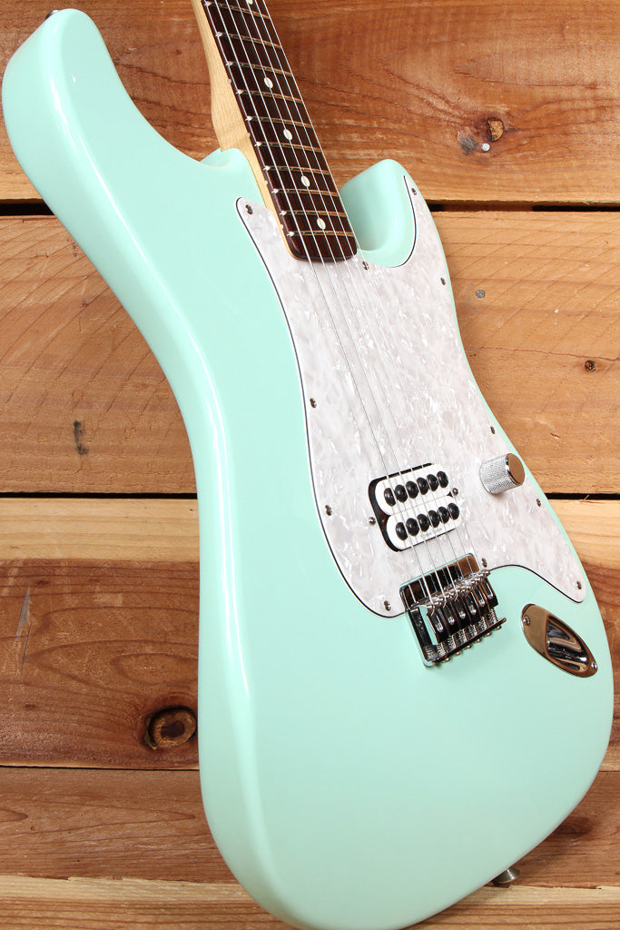 FENDER TOM DELONGE STRATOCASTER Seafoam Surf Green Strat Super Clean! +Bag 34447