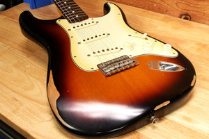 FENDER 2012 early 60s ROAD WORN Stratocaster Sunburst Strat +OHSC & Tags 64828