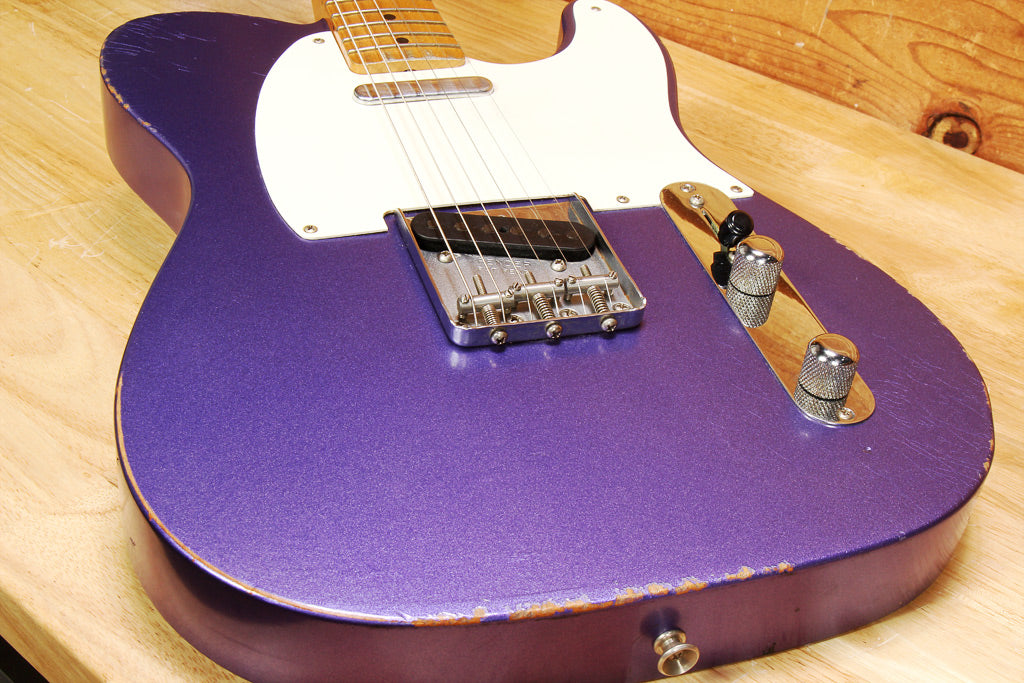 FENDER 50s ROAD WORN TELECASTER FSR 2019 Relic Purple Tele Electric Guitar 93641