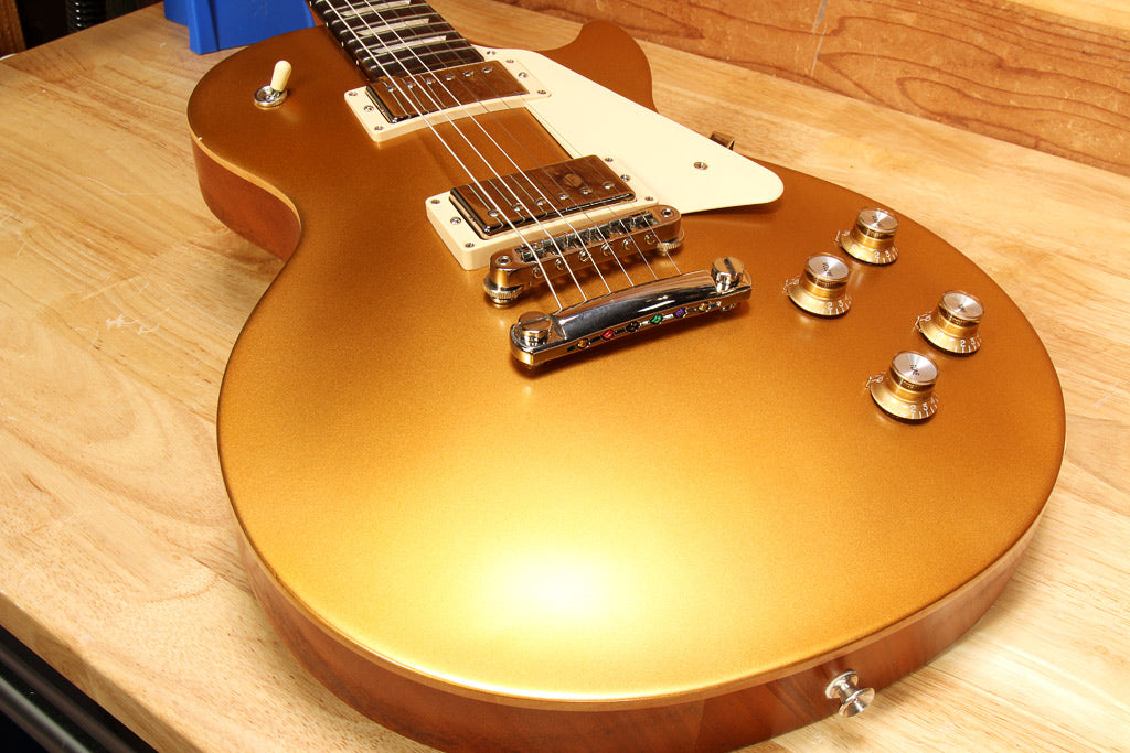 GIBSON 2017 LES PAUL 60s TRIBUTE T Goldtop Satin USA Clean! Free USA Ship 95434