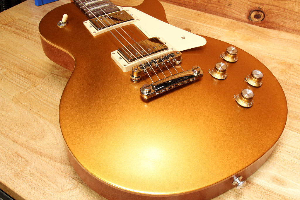 GIBSON 2017 LES PAUL 60s TRIBUTE T Goldtop Clean! +Bag & Papers FREE Ship 77792