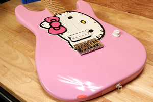 Fender Squier Hello Kitty Pink Stratocaster RARE! Strat Electric Guitar 22016