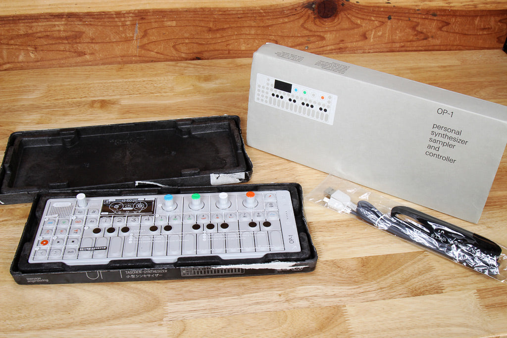 TEENAGE Engineering OP-1 Mint in Box! + Overlay & Cables! - FREE USA Ship!