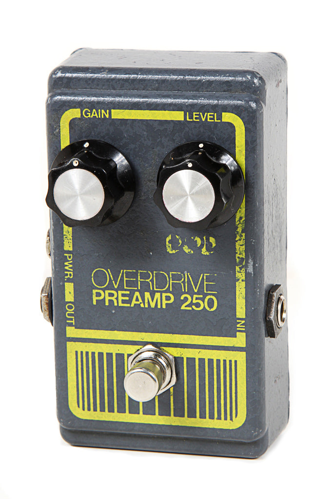 dod 250 style pedals DOD VINTAGE 70s Overdrive Preamp 250 Guitar Distortion Fuzz Pedal Gray – Still Kickin Music