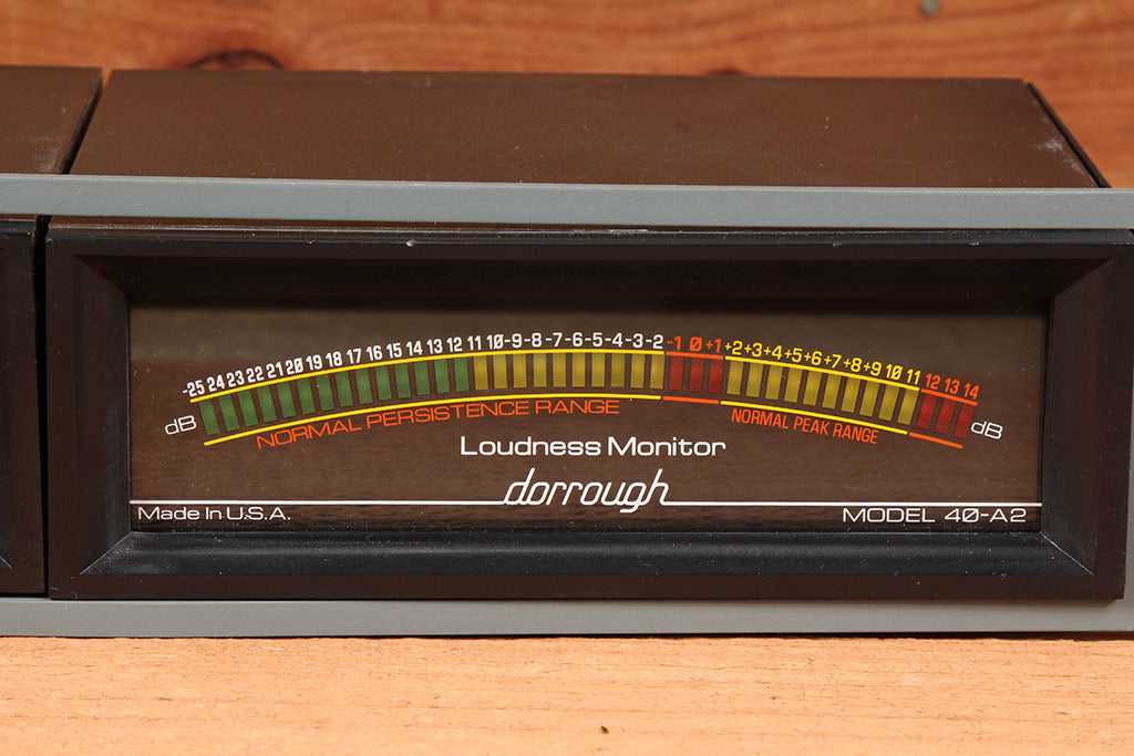 Dorrough Model 40-A2 Stereo Audio Level Meter Racked Loudness Monitor VU Meter