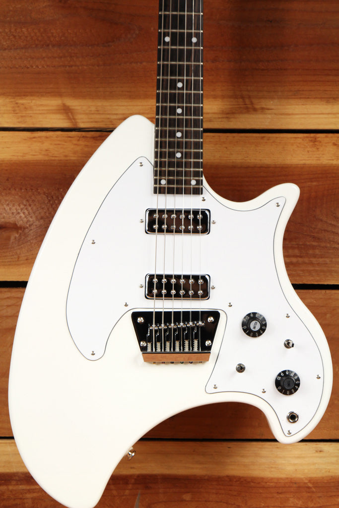 EASTWOOD BREADWINNER +OHSC White Ovation Vintage Style Electric