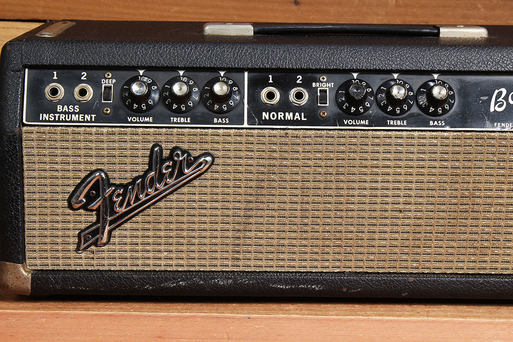 FENDER BASSMAN 1967 Blackface Amp Head One Owner NICE! 60s Amplifier AB165