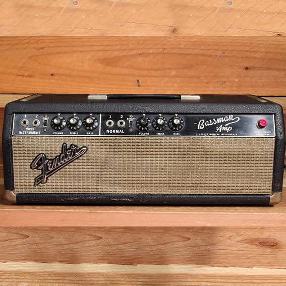 FENDER BASSMAN 1967 Blackface Amp Head One Owner NICE! 60s Amplifier AB165