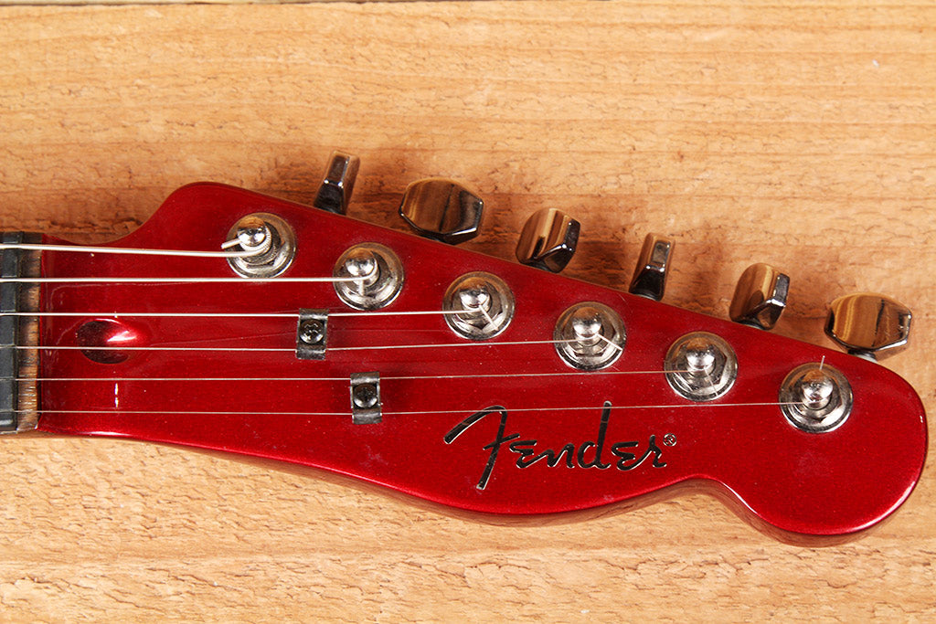 FENDER ESQUIRE TELECASTER GT Stripe Red string thru SD Invader Abalone MIK 2996