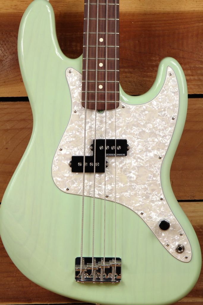 Fender Mark Hoppus Precision P-Bass MINT! Transparent Surf Green Jazz 3819