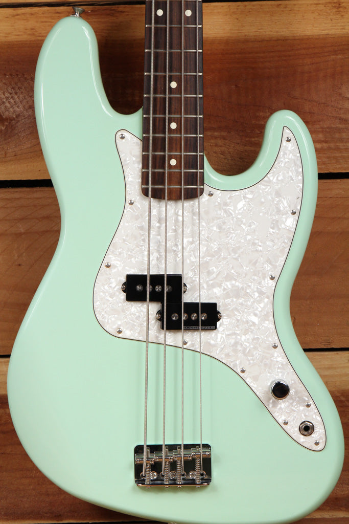 FENDER MARK HOPPUS Seafoam Green JAZZ BASS Early 2001 PRECISION PU Clean! 4598