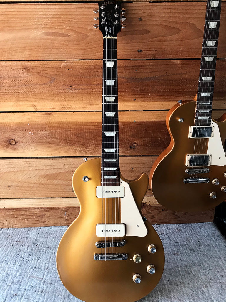 GIBSON 2017 LES PAUL 60s TRIBUTE T Goldtop Worn Satin Relic