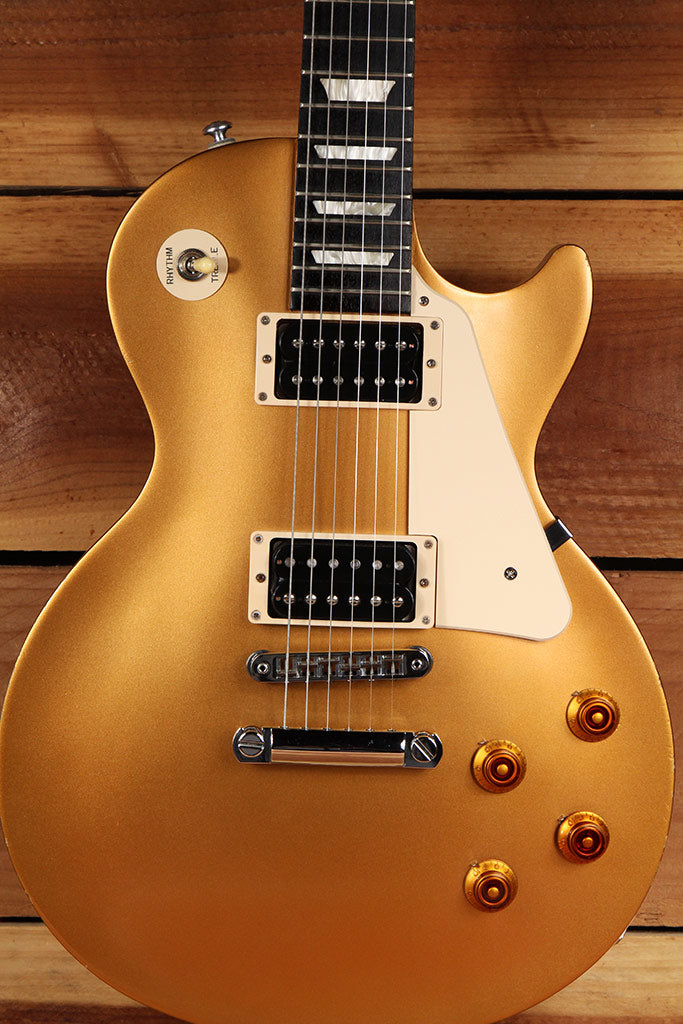 2016 GIBSON LES PAUL 50s TRIBUTE T GOLDTOP Gold Top Worn Satin