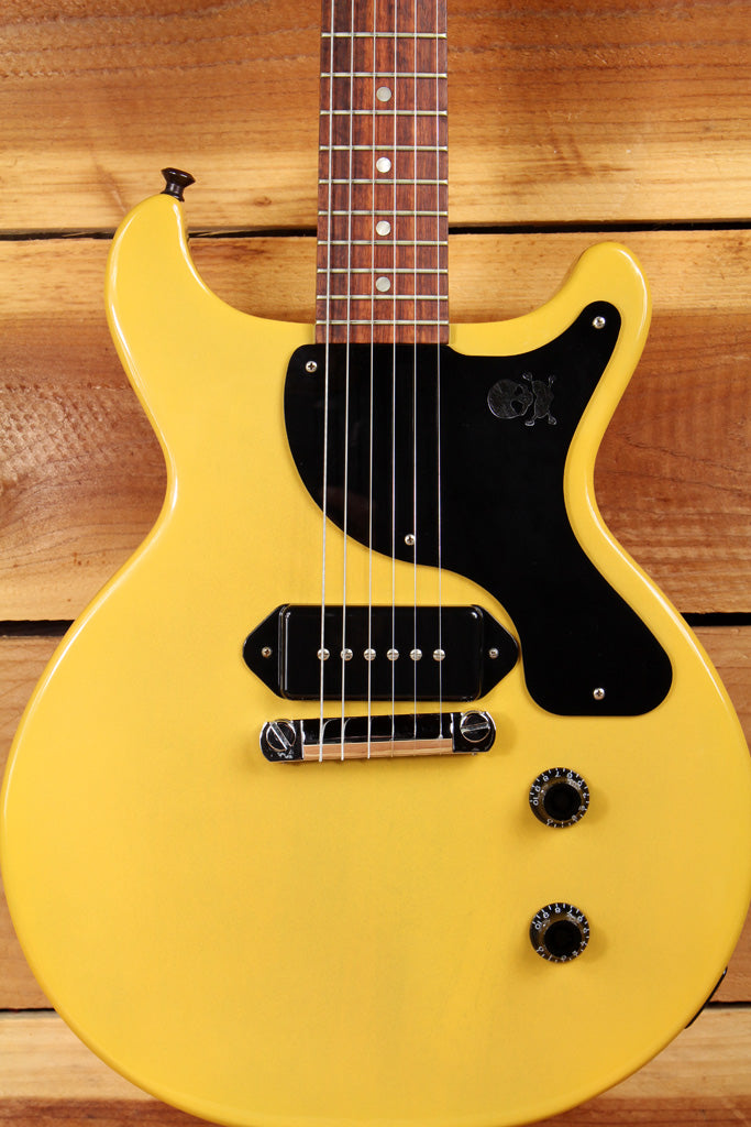 GIBSON BILLIE JOE LES PAUL JUNIOR Jr DOUBLE CUTAWAY TV Yellow DC CUT P90s 0698