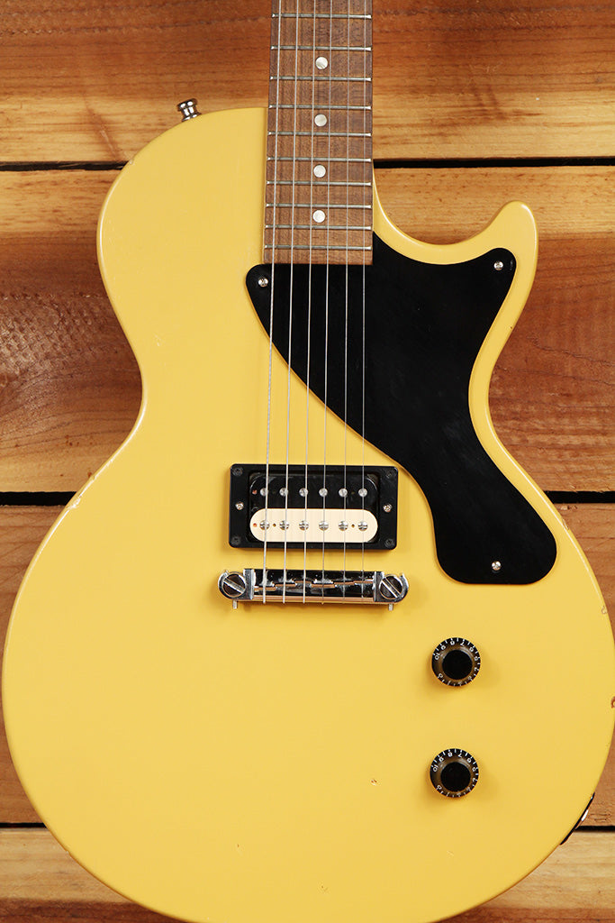 GIBSON 2011 LES PAUL JUNIOR Jr 498T Humbucker USA Satin TV Yellow Coil Tap 1356