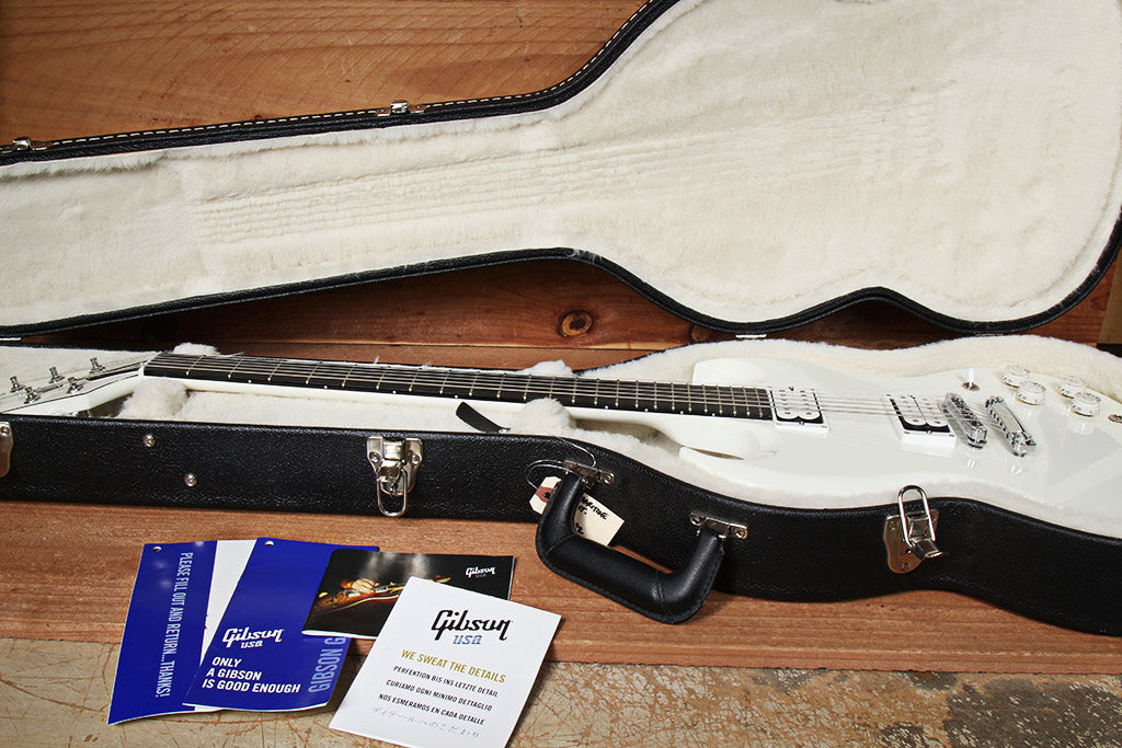 Gibson Rd Baritone GIBSON SG BARITONE Super Clean! + OHSC & Papers Alpine White USA 31392 ...