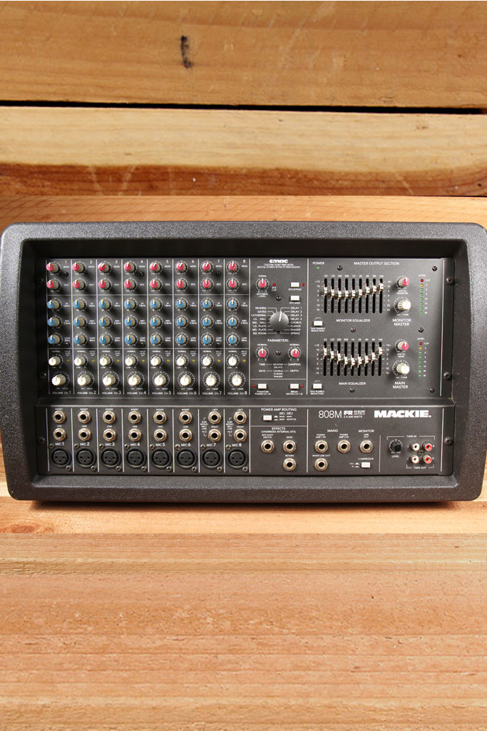 MACKIE 808M STEREO 1200W Powered PA Mixer Board -- Very Clean! 808 M 0029