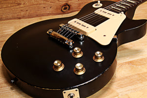 Gibson 2011 Les Paul 60s Tribute P90 Version Black / Creme Real Relic 10470