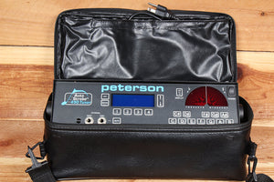 PETERSON AUTO STROBE 490 STROBE TUNER Very Clean! + Rare Factory Carry Case 0306